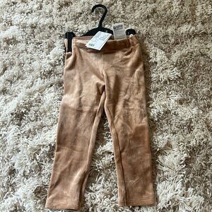 H&M NWT Tan Velvet Pants